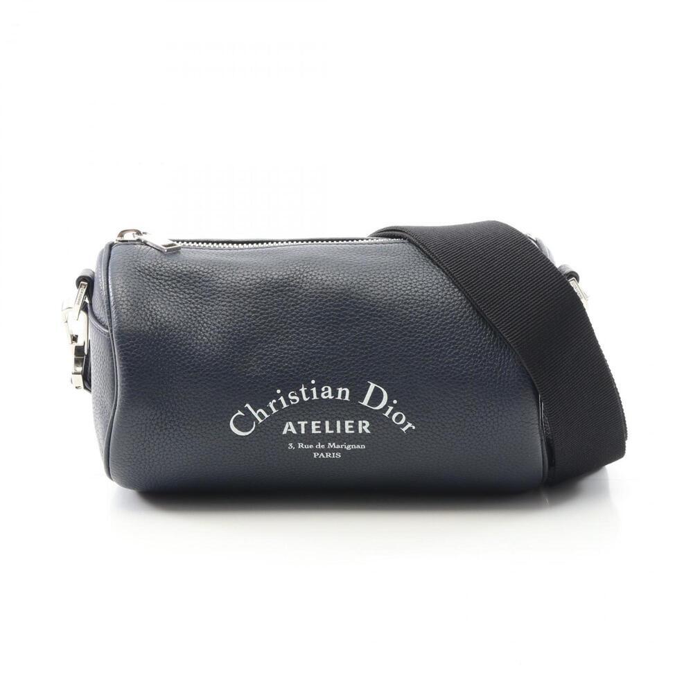 CHRISTIAN DIOR Blue Leather Shoulder Bag - Picture 1 of 9
